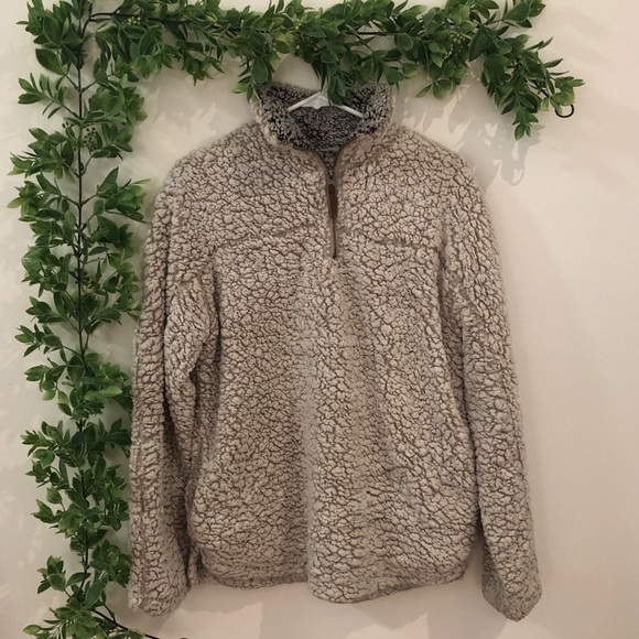 Thread and Supply Fuzzy Quarter Zip Sweater - Picture 3 of 6